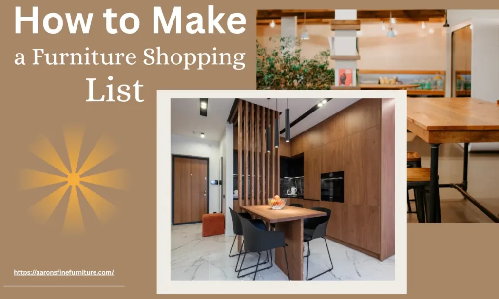 How to Make a Furniture Shopping List