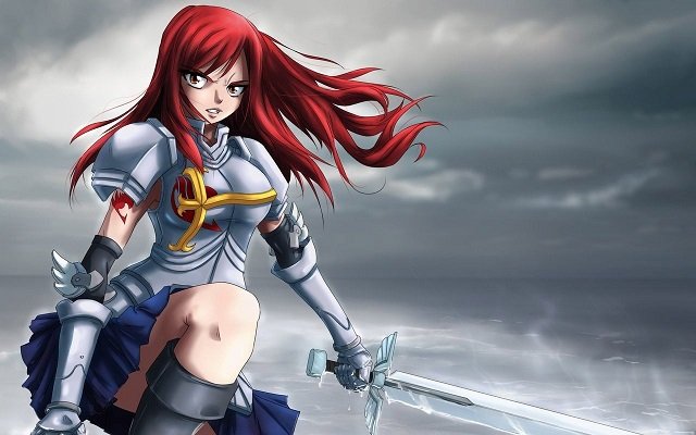 Erza Scarlet Beautiful Anime Character in Detail