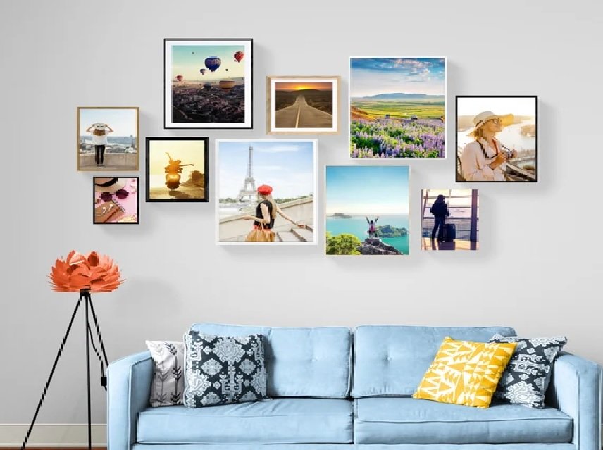Combining Canva Prints and HD Metal Prints for a Stylish Home